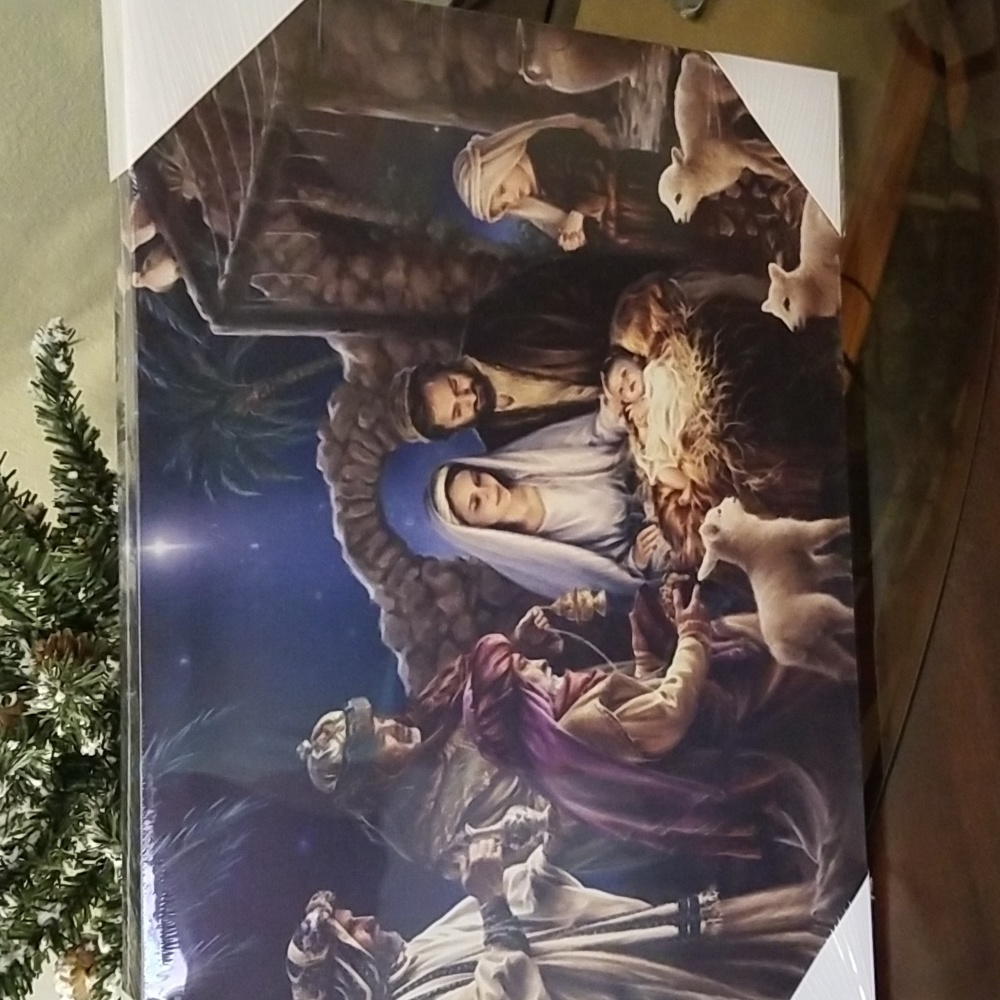 Celebrating Home Christmas Holy Night Scene. Batteries not included.